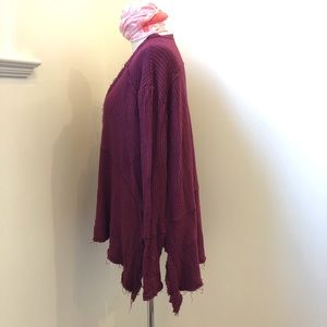 Free People waffle knit dolman sleeve pullover XS